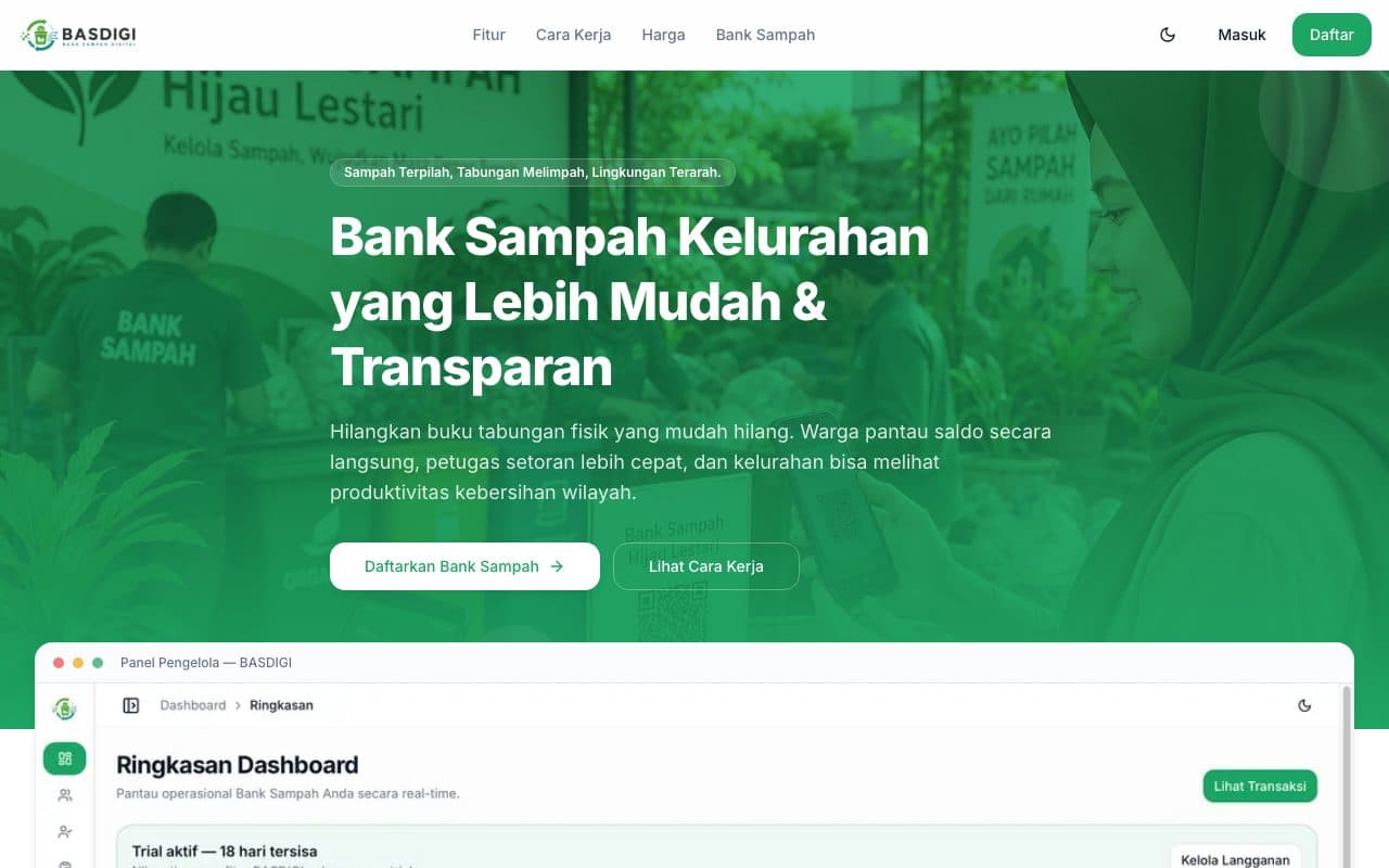 Preview proyek BASDIGI